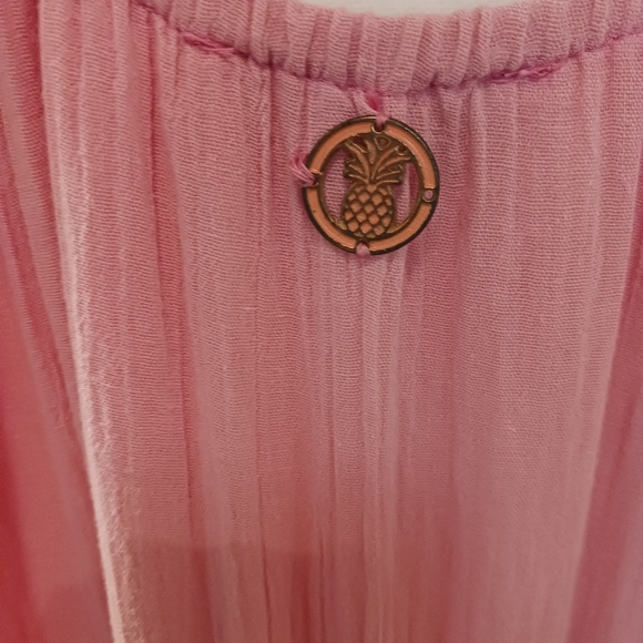 Simply Southern Pink Maxi Dress Women XXL 100% Cotton Full Skirt Pre-worn - Picture 9 of 12